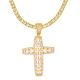 Cross Pendant with 20 inch Tennis Chain