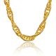 Gold Plated 18 mm XL Hollow Prince Chunky Chain Necklace 30 / 36 inch 