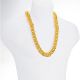 Gold Plated 20 mm 30 inch XXL Hollow Chunky Cuban Chain Necklace