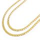 Dual Cuban Chain Necklace 22 and 26 inch Set