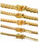 Cuban Link Chain Necklace and Bracelet Box Clasp Safety Lock Gold Plated 5, 6, 8, 10, 12 mm / 8.5 inch / 26 inch