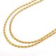 Rope Dual Chain Necklace 22 inch / 26 inch 2pc Set