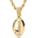  Gold / Silver Plated Football Pendant Rope Chain 24 inch Necklace