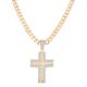 Cross Pendant 30 inch Heavy Cuban Chain Necklace