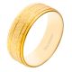 8 MM Stainless Steel Wedding Sand Blast Classic Lined Ring