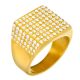 Lab Diamond Stainless Steel Band Pinky Ring